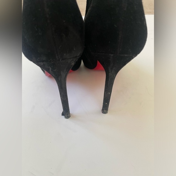 Christian Louboutin Black Suede leather Ankle boots 100mm EU 40 - Picture 7 of 10